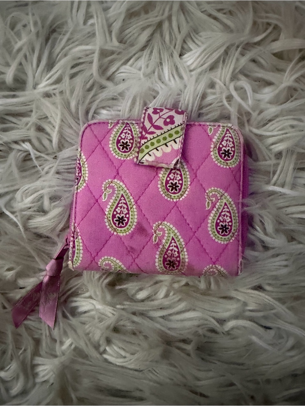 Vera Bradley Pink Quilted Paisley Wallet - Women